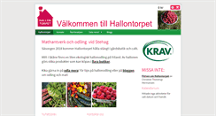 Desktop Screenshot of hallontorpet.se